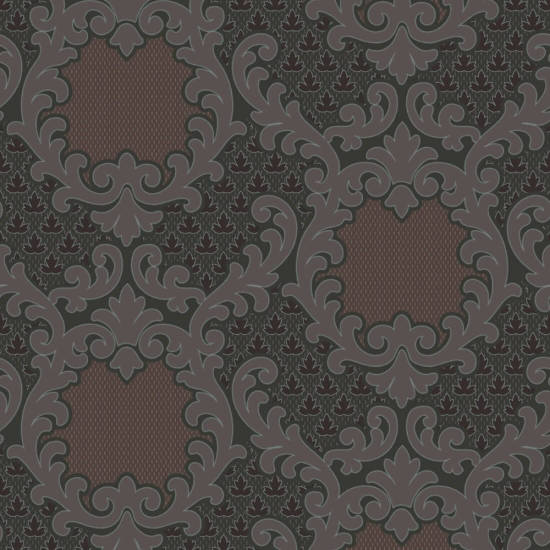 Shadow Leaf Damask Red Night Bakgrund