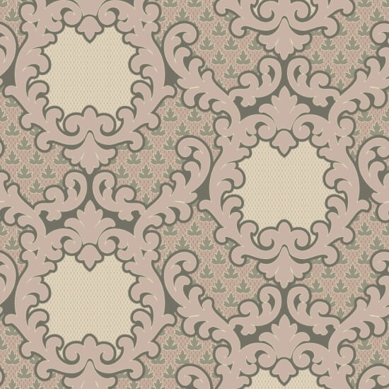 Shadow Leaf Damask Sunwashed Wallpaper