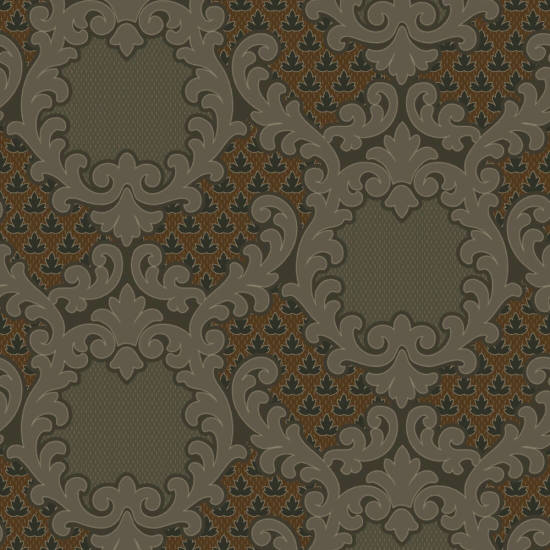 Shadow Leaf Damask Tapestry Tones Bakgrunn