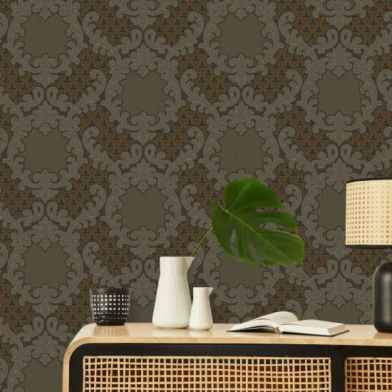 Shadow Leaf Damast Tapestry Tones Tapete