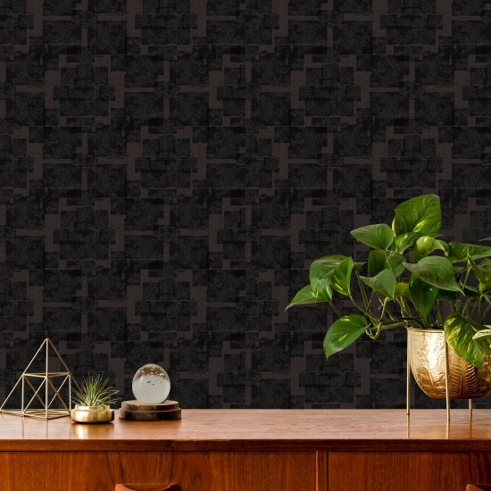 Silken Poppy Antiek schaduwbehang