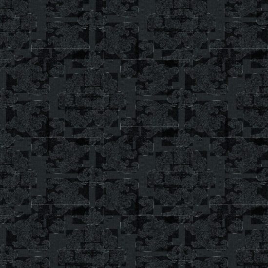 Silken Poppy Azurite Shadow Wallpaper