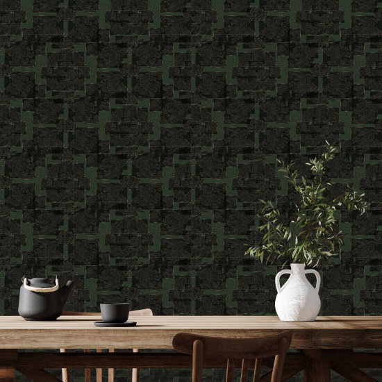 Silkkinen unikko Hunstman Vihreä Taustakuva