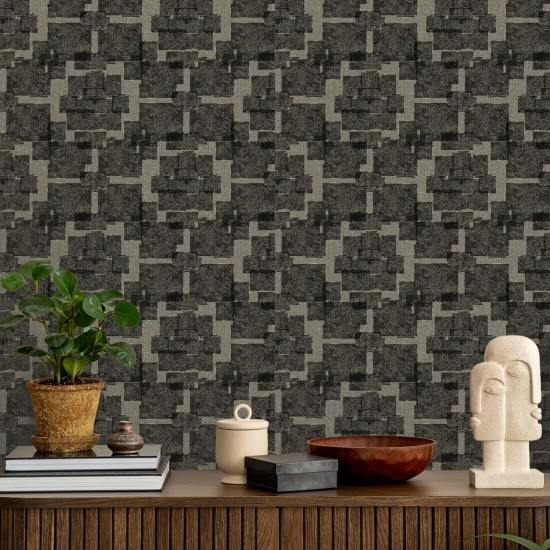 Silken Poppy Linen Wallpaper