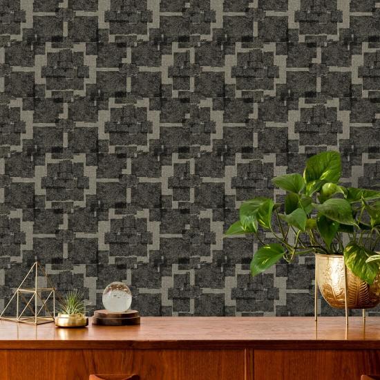 Silken Poppy Linen Wallpaper