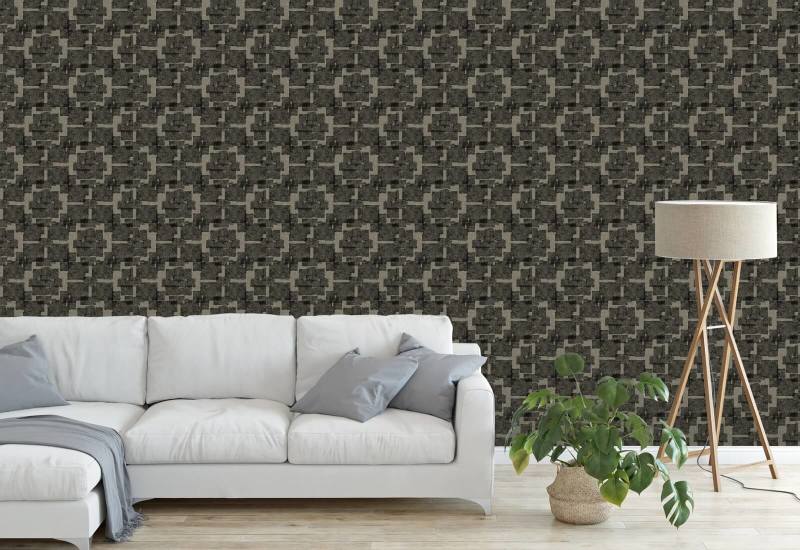 Amapola sedosa Papel pintado de lino