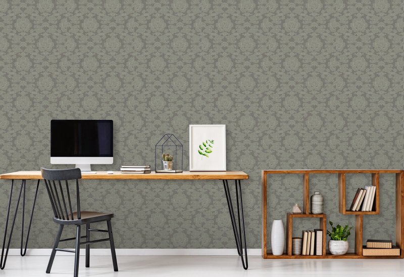 Seidene Mohnblume Olive Ash Hintergrundbild