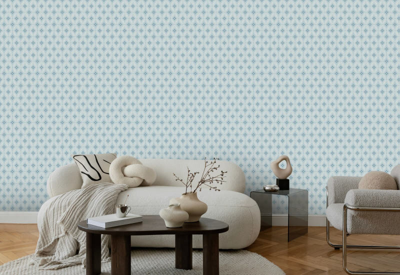 Renda de pedra Papel de parede azul diurno
