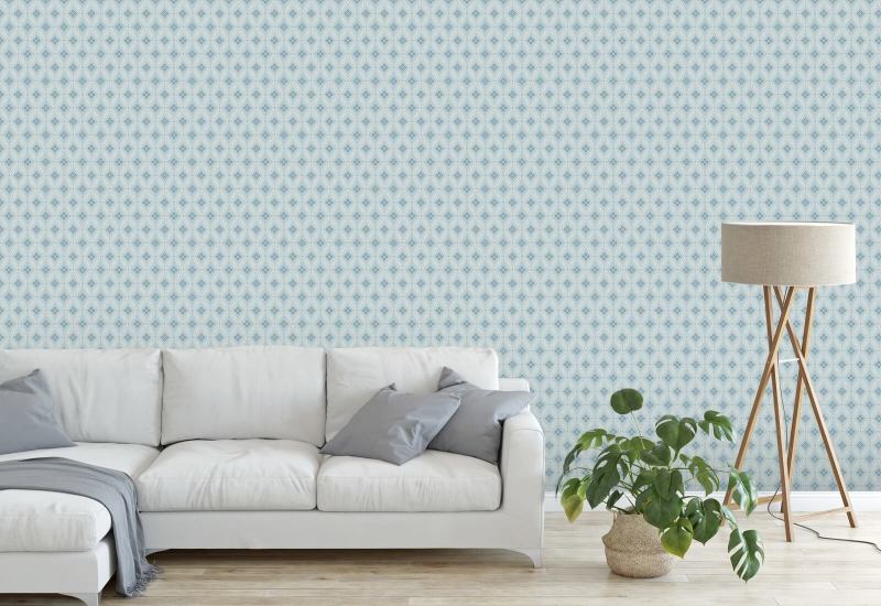 Stone Lace Daytime Blue Wallpaper