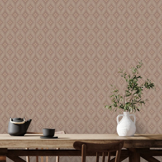 Dentelle en pierre Papier peint Red Clay