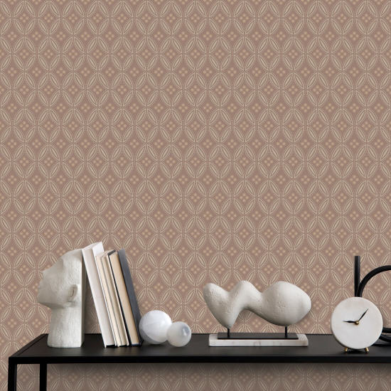 Stone Lace Red Clay Wallpaper