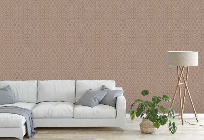 Stone Lace Red Clay Wallpaper