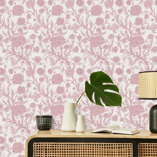 Blomstrende krat Dusty Blush Baggrund
