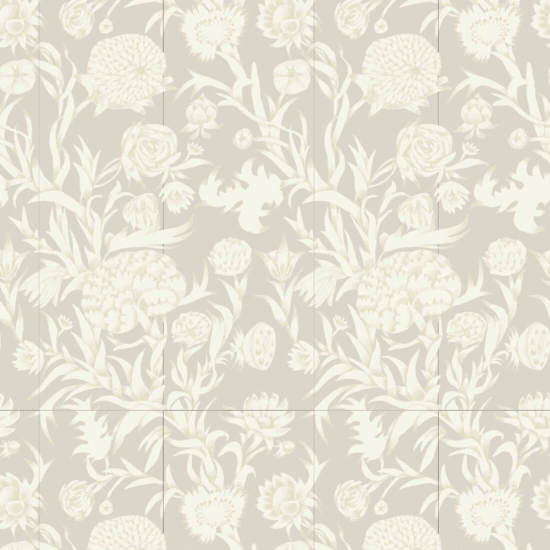 Blooming Thicket Linen Wallpaper
