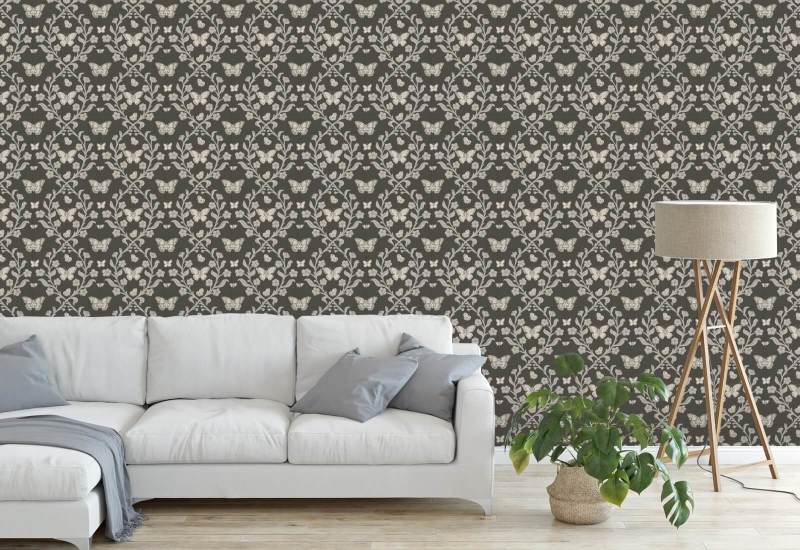 Butterfly Garden Ashwood Wallpaper