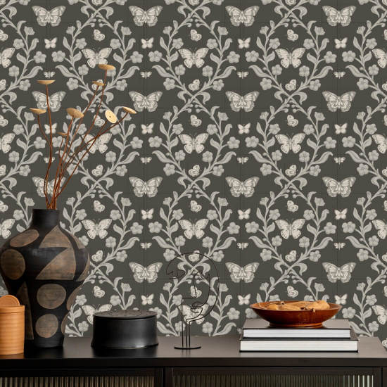Jardin des papillons Papier peint Ashwood