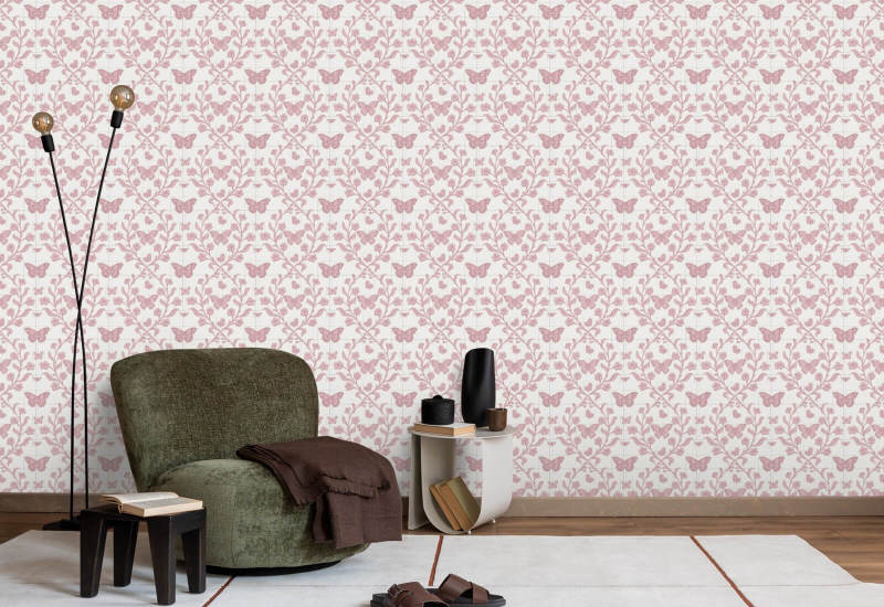 Sommerfuglehave Dusty Blush Baggrund