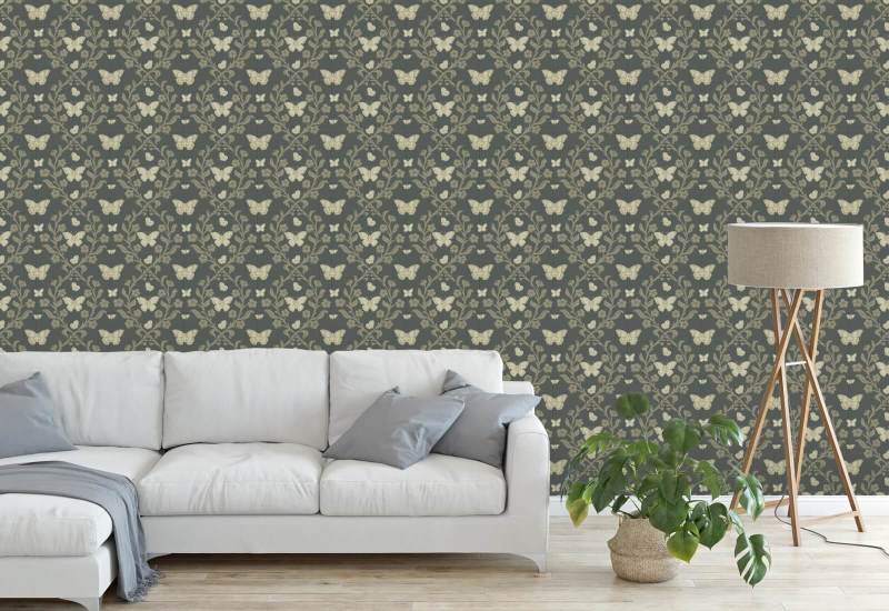 Jardin des papillons Papier peint Dark Forest