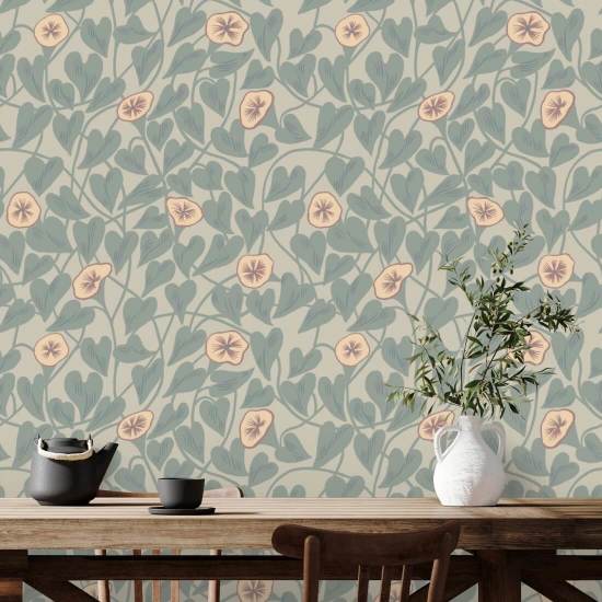 Vigne grimpante Papier peint Apricot