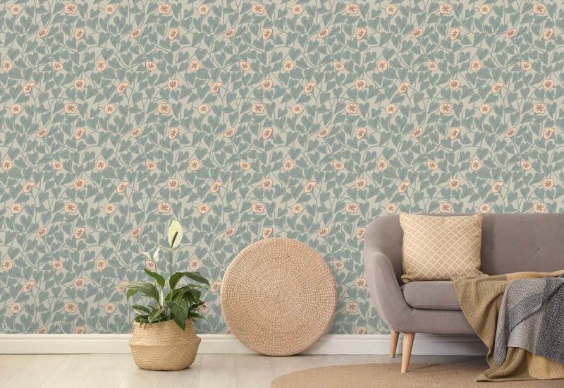 Vigne grimpante Papier peint Apricot