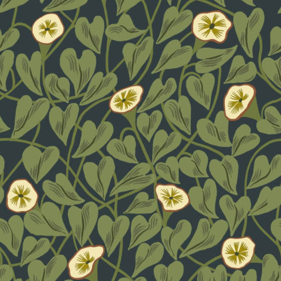 Climbing Vine Inkwell Wallpaper