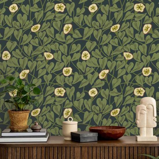 Climbing Vine Inkwell Wallpaper