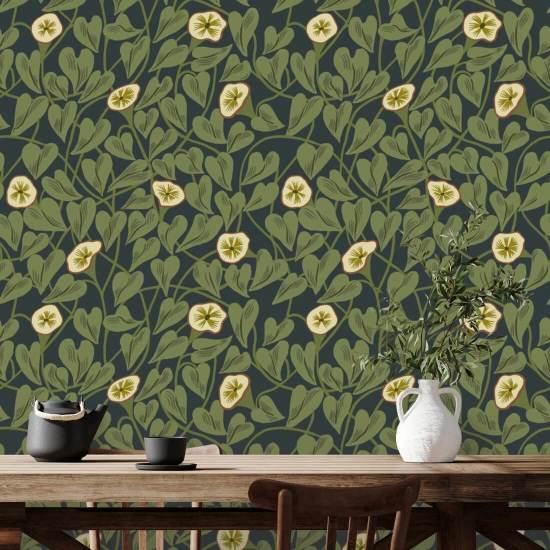 Climbing Vine Inkwell Wallpaper