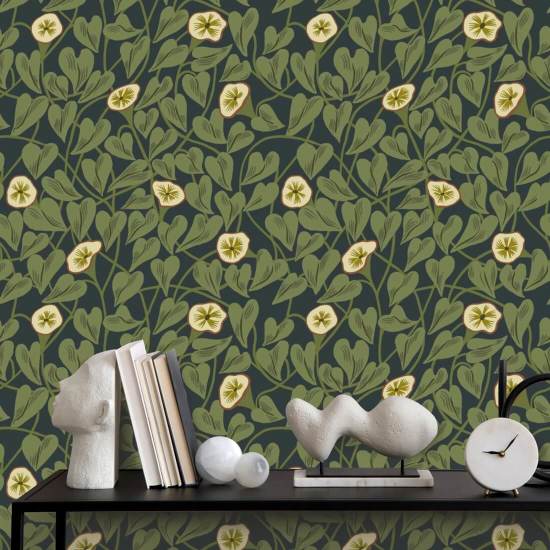 Climbing Vine Inkwell Wallpaper