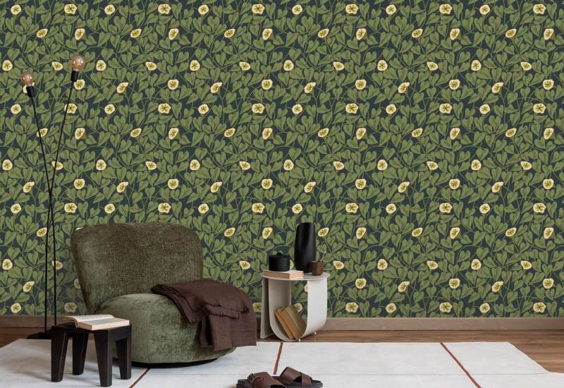 Climbing Vine Inkwell Wallpaper
