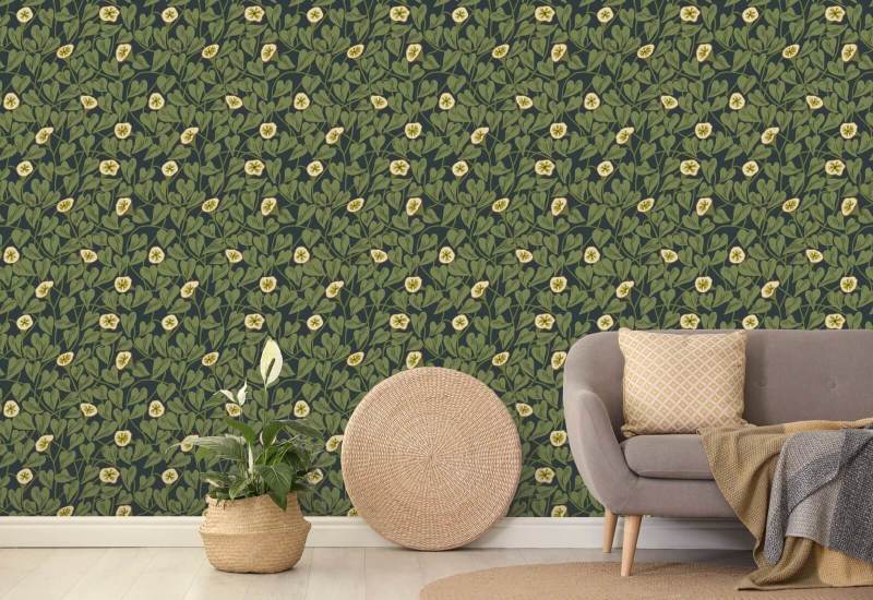 Climbing Vine Inkwell Wallpaper