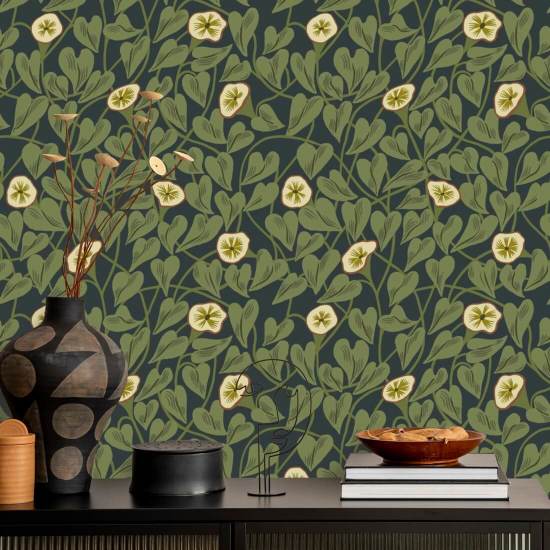 Climbing Vine Inkwell Wallpaper