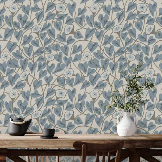 Vigne grimpante Papier peint Linen Stone