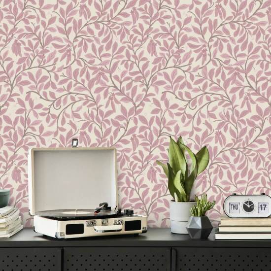 Lehti ja palko Dusty Blush Taustakuva