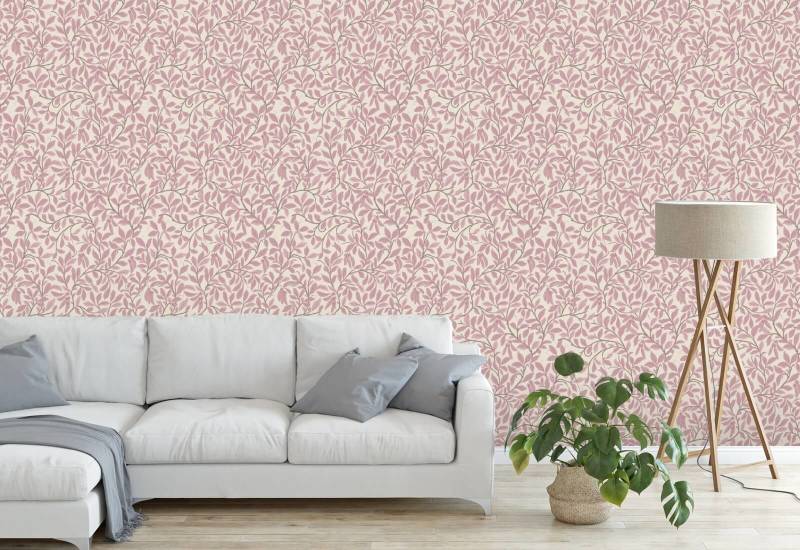 Lehti ja palko Dusty Blush Taustakuva