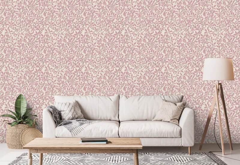Blad och pod Dusty Blush Bakgrund