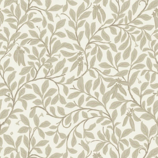 Leaf and Pod Linen Wallpaper
