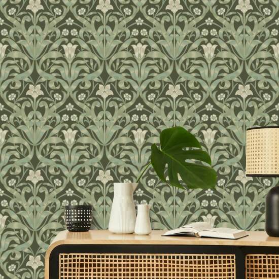 Ribbon Lily Ivy Night Hintergrundbild