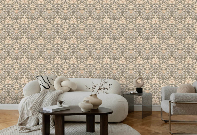 Lírio de fita Papel de parede Pale Peach