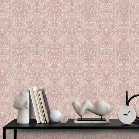 Prado selvagem Papel de parede Dusty Blush