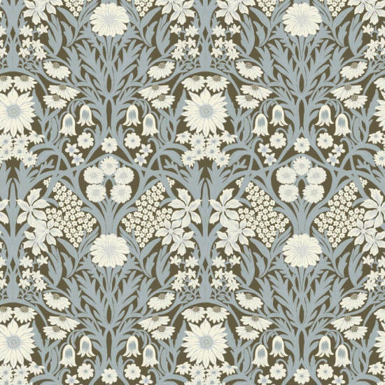 Wild Meadow Earthtone Wallpaper