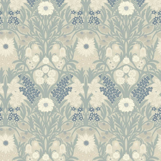 Wild Meadow Linen Stone Wallpaper