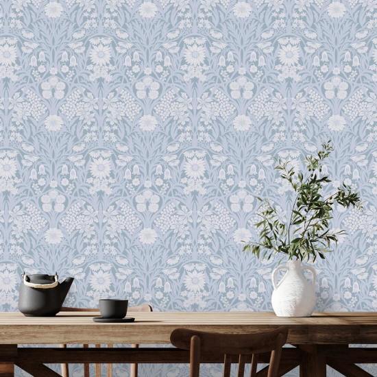 Villeng Misty Blue Bakgrunn