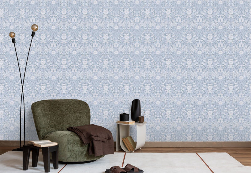 Villeng Misty Blue Bakgrunn