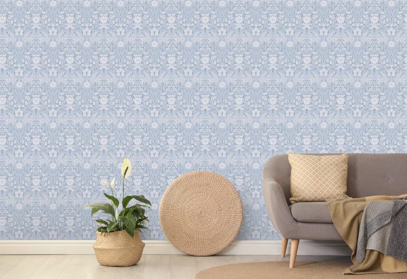 Villeng Misty Blue Bakgrunn