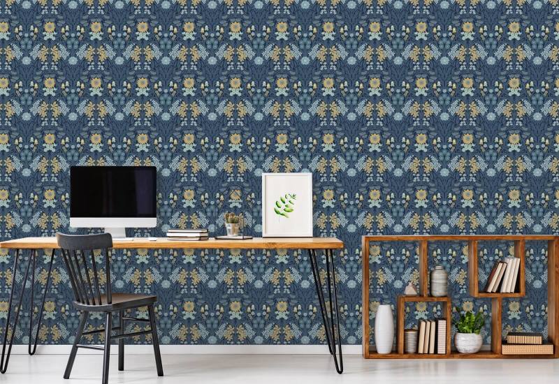 Villeng Navy Indigo Bakgrunn