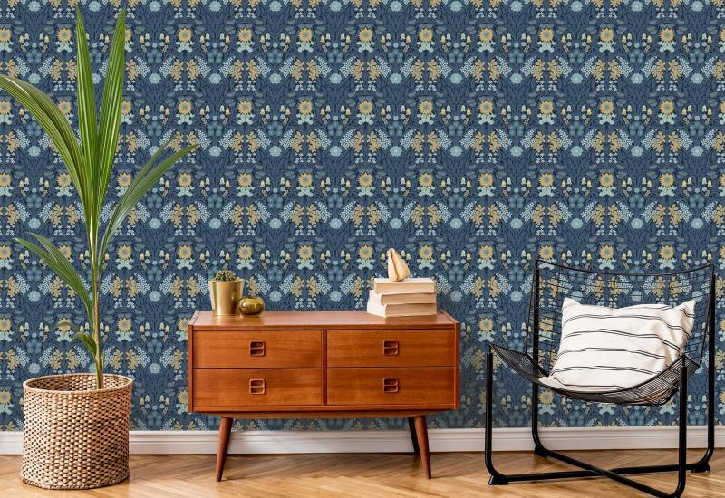 Pradera salvaje Fondo de pantalla Navy Indigo