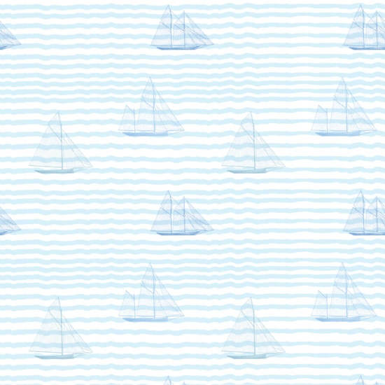 Veleiros Papel de parede azul