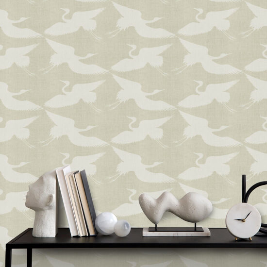 Paper Cranes Eucalyptus Wallpaper