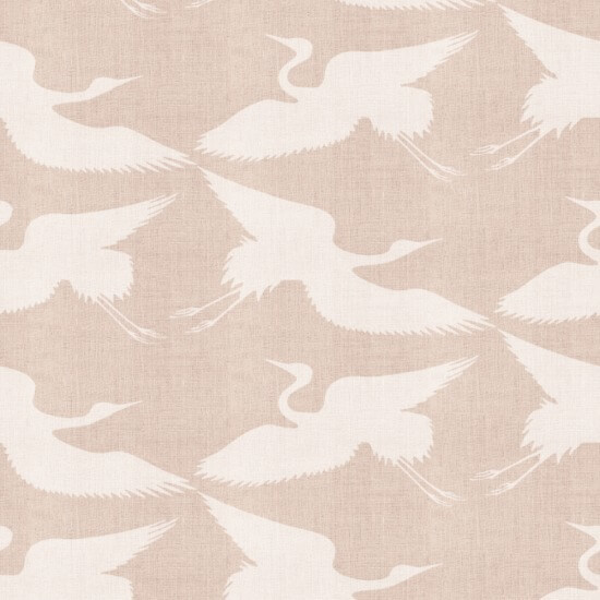 Paper Cranes Sunlit Rose Wallpaper