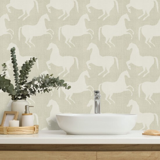 Paper Horses Eucalyptus Wallpaper
